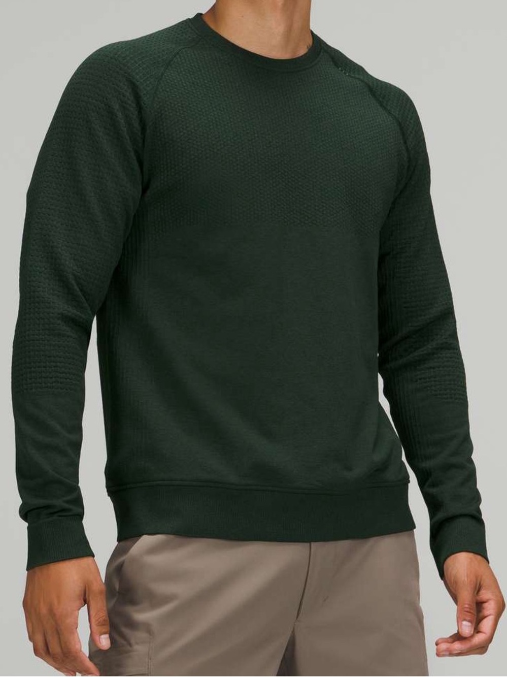 Lululemon Engineered Warmth Long Sleeve Crew Size small Rainforest Green